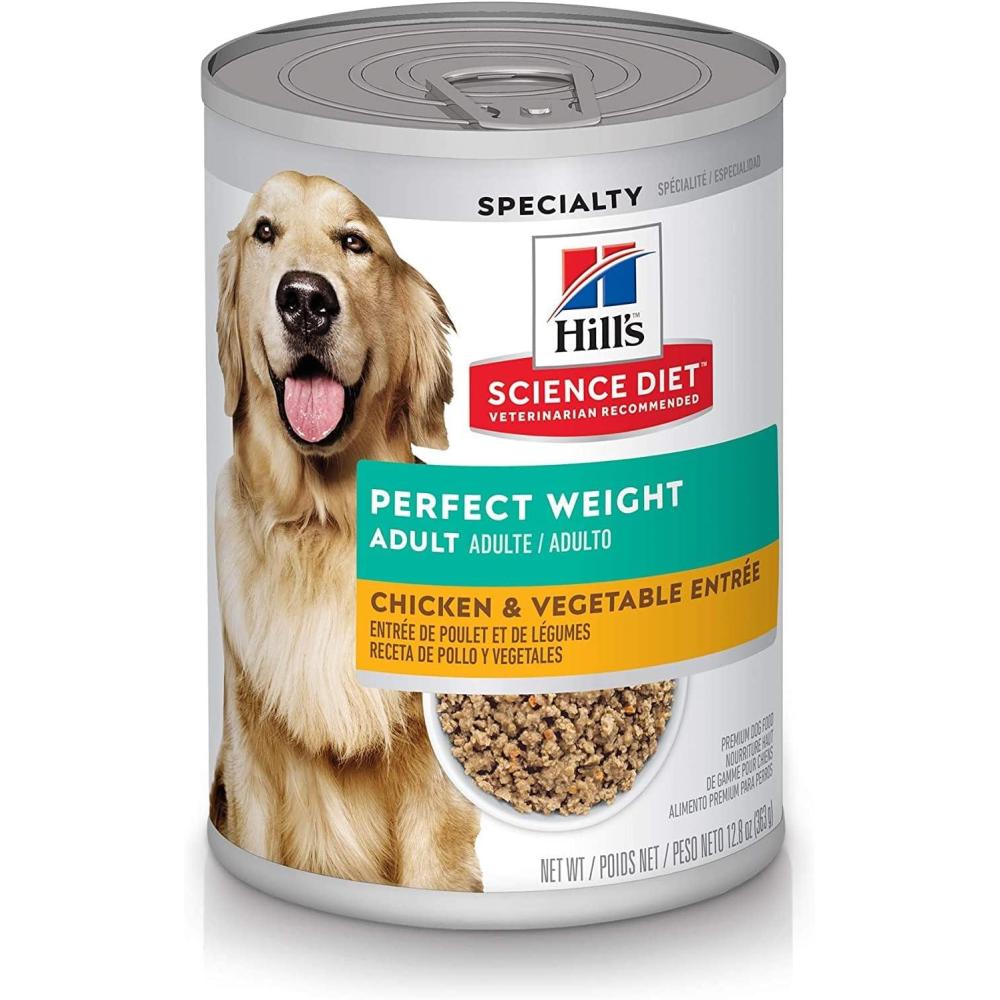 imageHills Science Diet Perfect Weight Adult 16 Weight Management Support Wet Dog Food Salmon amp Vegetables Stew 125 oz Can Case of 12Chicken  Vegetables Loaf