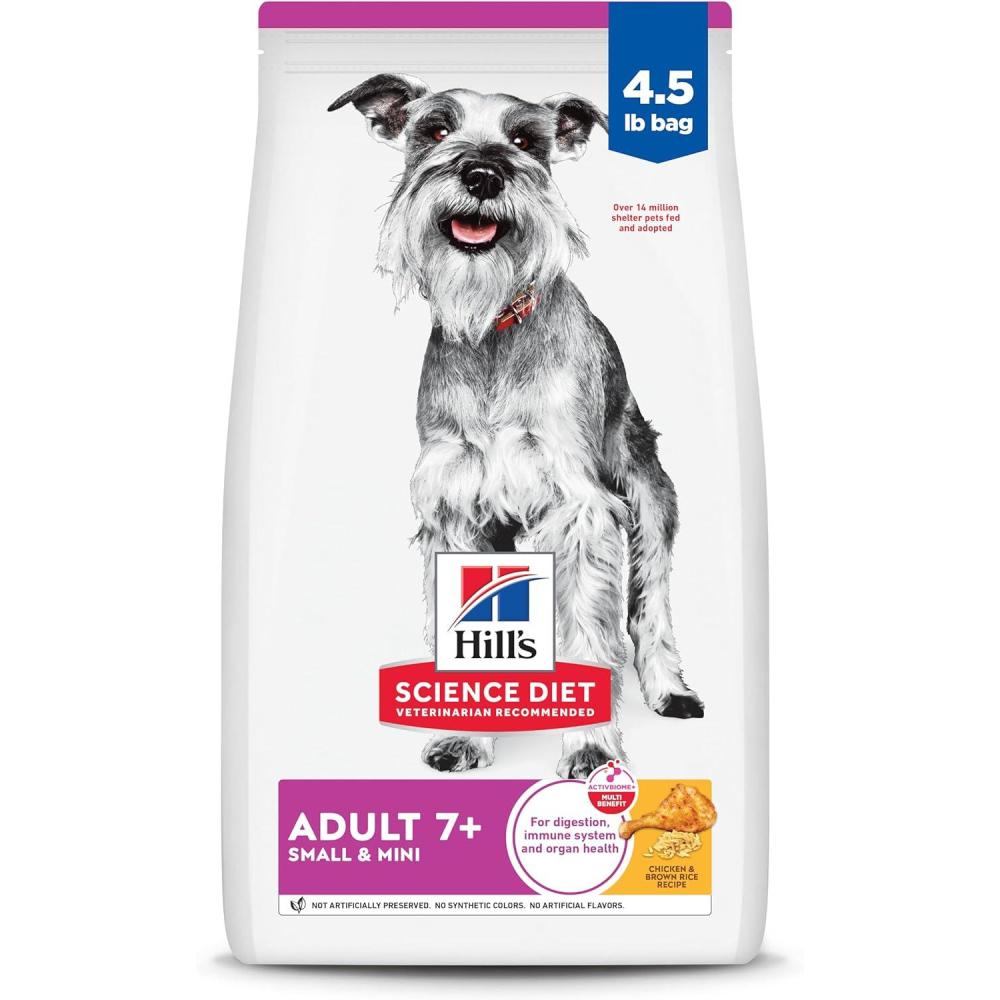 imageHills Science Diet Small amp Mini Senior Adult 7 Small amp Mini Breeds Senior Premium Nutrition Dry Dog Food Chicken Brown Rice amp Barley 155 lb BagChicken  Brown Rice   Barley