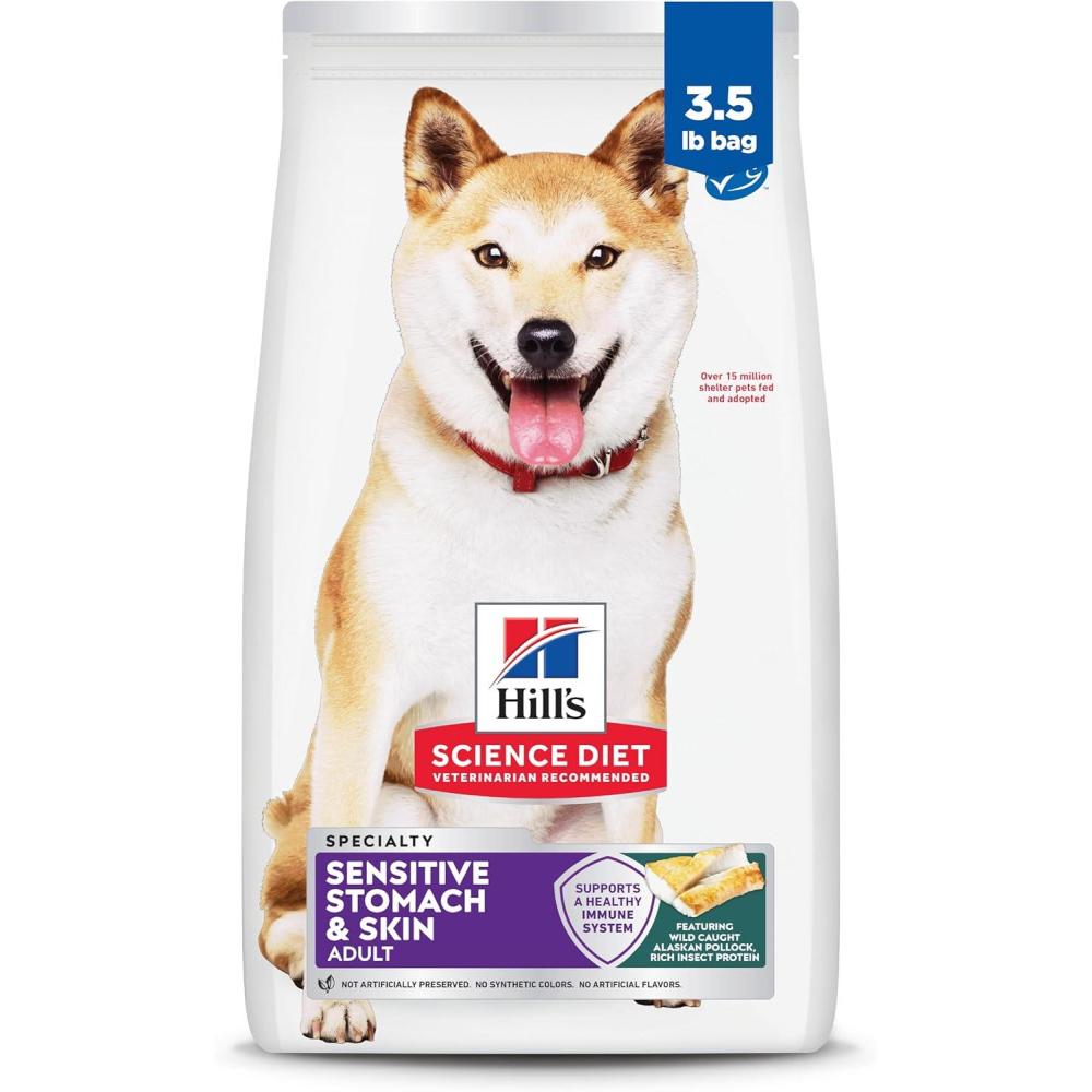 imageHills Science Diet Sensitive Stomach amp Skin Adult 16 Stomach amp Skin Sensitivity Support Dry Dog Food Chicken Recipe 30 lb Bag35 Pound Pack of 1