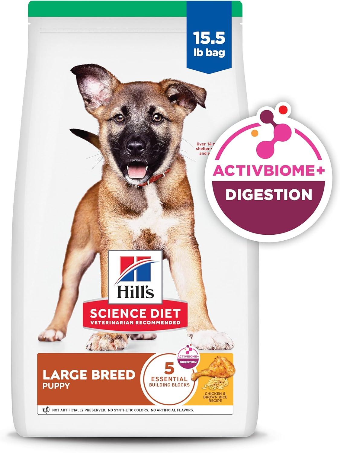 imageHills Science Diet Large Breed Puppy Food DHA to Support Healthy Development Chicken amp Brown Rice Dry Dog Food 275 lb BagChicken Brown Rice