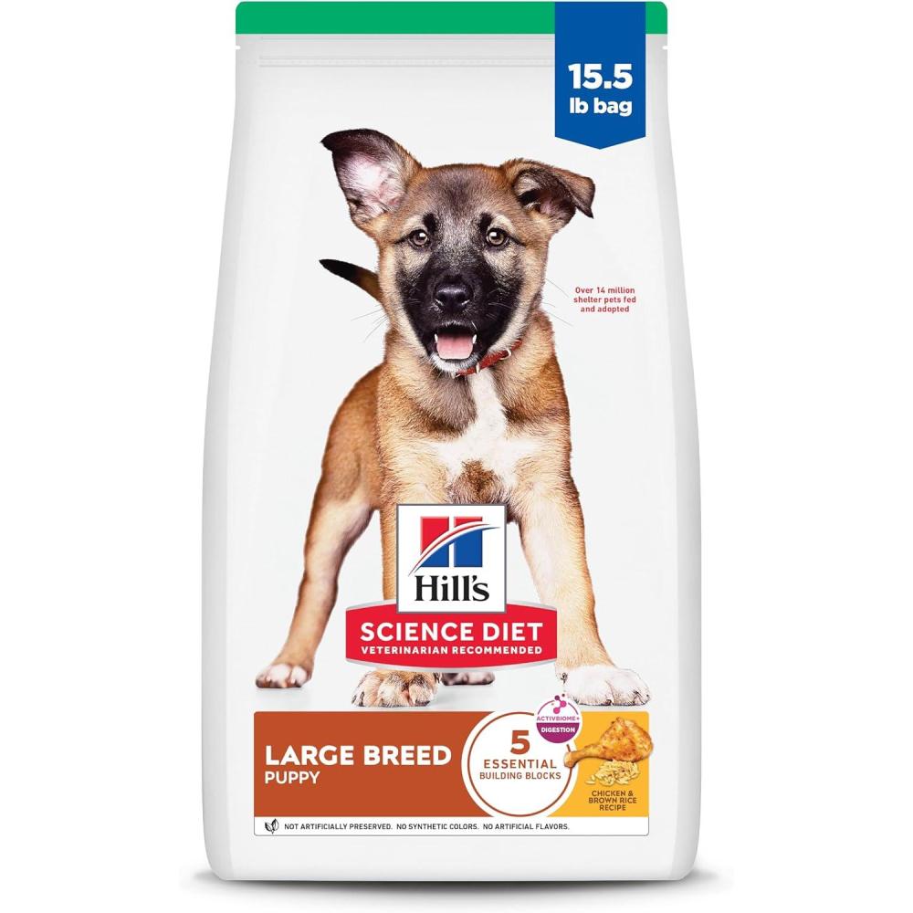 imageHills Science Diet Large Breed Puppy Food DHA to Support Healthy Development Chicken amp Brown Rice Dry Dog Food 275 lb BagChicken Brown Rice
