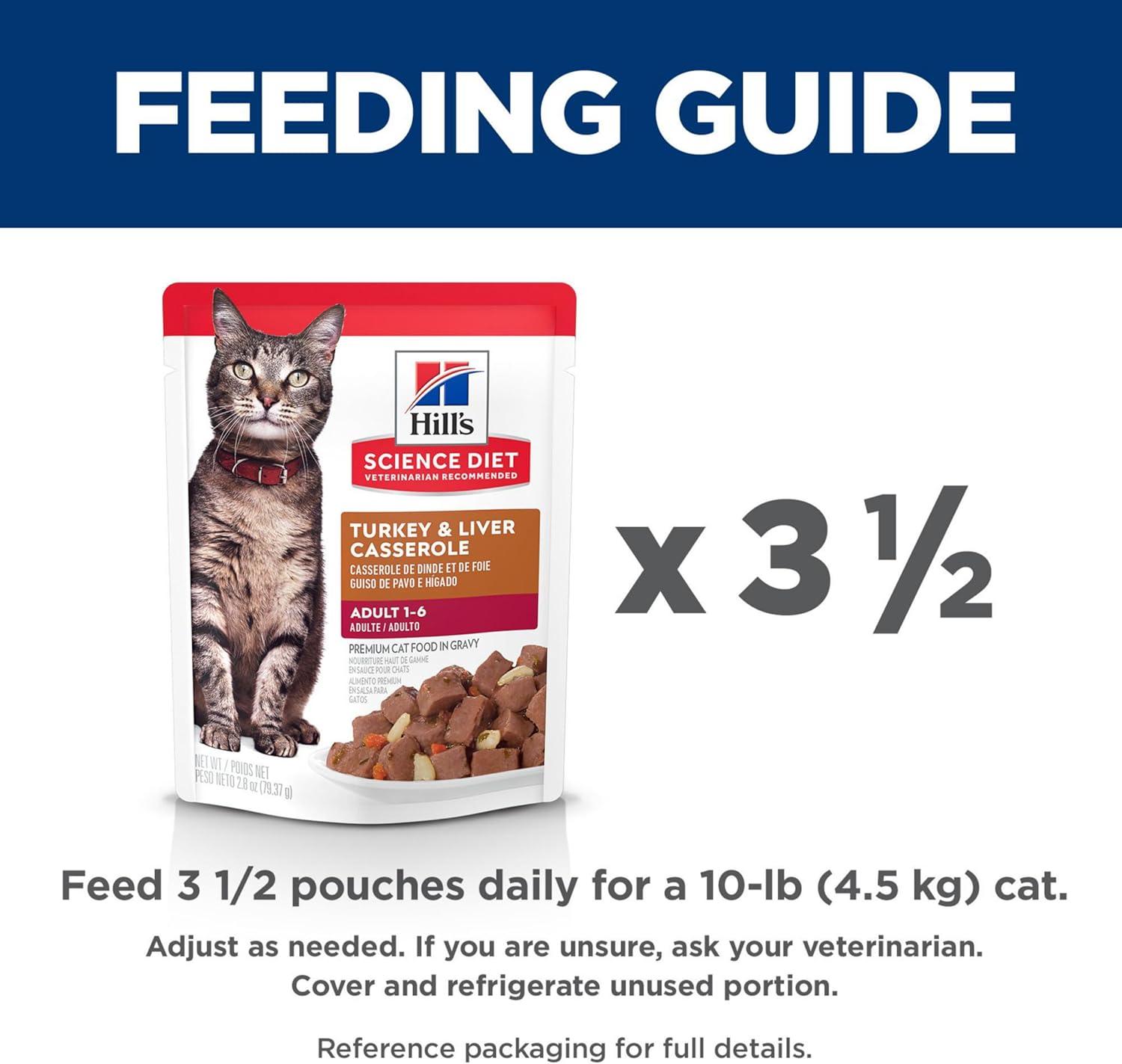 imageHills Science Diet Adult 16 Adult 16 Premium Nutrition Wet Cat Food Tuna Stew 28 oz Pouch Case of 24Turkey Casserole Stew