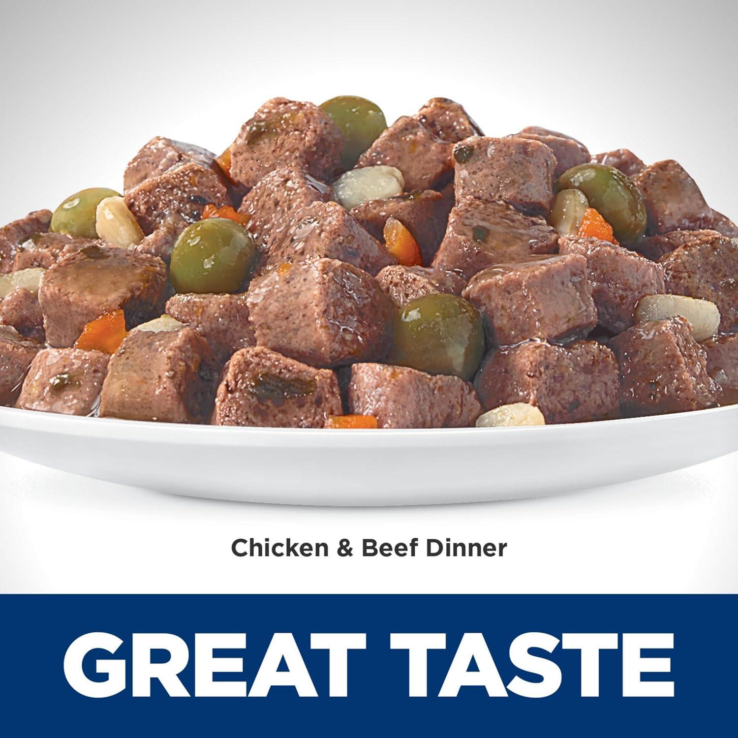 imageHills Science Diet Sensitive Stomach amp Skin Adult 16 Stomach amp Skin Sensitivity Support Wet Cat Food Chicken amp Beef Stew 28 oz Pouch Case of 24Chicken Beef Stew