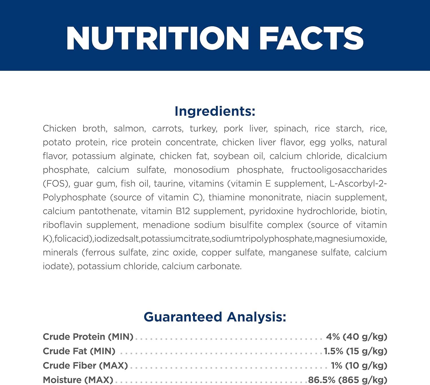 imageHills Science Diet Sensitive Stomach amp Skin Kitten Stomach amp Skin Sensitivity Support Wet Cat Food Salmon amp Vegetables Stew 28 oz Pouch Case of 24
