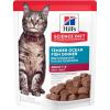 Hill’s Science Diet Adult 1-6, Adult 1-6 Premium Nutrition, Wet Cat Food, Tuna Stew, 2.8 oz Pouch, Case of 24(Ocean Fish Stew)