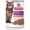 Hill’s Science Diet Sensitive Stomach & Skin, Adult 1-6, Stomach & Skin Sensitivity Support, Wet Cat Food, Chicken & Beef Stew, 2.8 oz Pouch, Case of 24(Salmon & Tuna Stew)