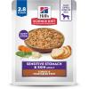 Hill’s Science Diet Sensitive Stomach & Skin, Adult 1-6, Stomach & Skin Sensitivity Support, Wet Dog Food, Turkey & Vegetables Stew, 2.8 oz Pouch, Case of 24(Turkey & Vegetables Stew)