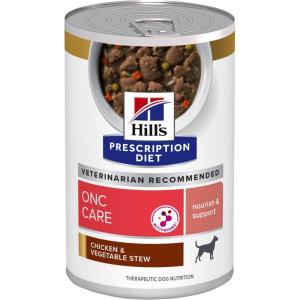 Hill’s Prescription Diet ONC Care Wet Dog Food, Chicken & Vegetable Stew, Veterinary Diet, 12.5 oz. Cans, 12-Pack