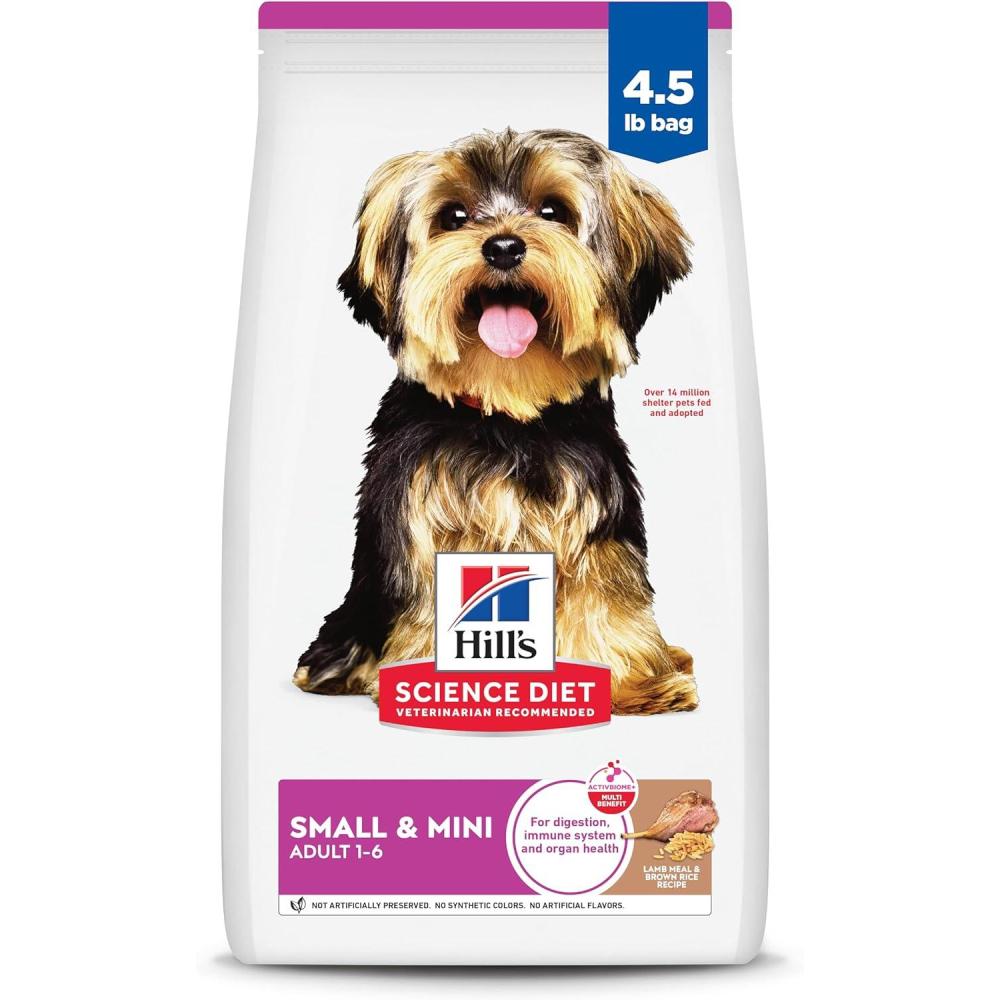 imageHills Science Diet Small amp Mini Adult 16 Small amp Mini Breeds Premium Nutrition Dry Dog Food Chicken amp Brown Rice 155 lb BagLamb  Brown Rice