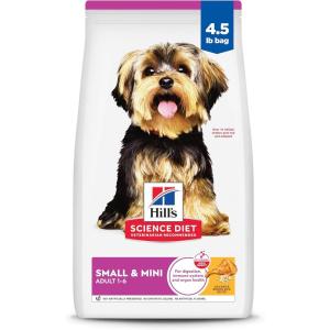 Hill’s Science Diet Small & Mini, Adult 1-6, Small & Mini Breeds Premium Nutrition, Dry Dog Food, Chicken & Brown Rice, 15.5 lb Bag(Chicken & Brown Rice)