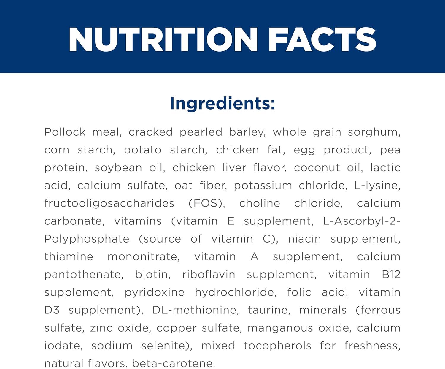 imageHills Science Diet Sensitive Stomach amp Skin Adult 16 Stomach amp Skin Sensitivity Support Dry Cat Food Chicken amp Rice 155 lb BagPollock Barley