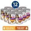 Hill’s Science Diet Sensitive Stomach & Skin, Adult 1-6, Stomach & Skin Sensitivity support, Wet Dog Food, Turkey & Rice Stew, 12.5 oz Can, Case of 12(Variety Pack: Chicken  Turkey Stew)