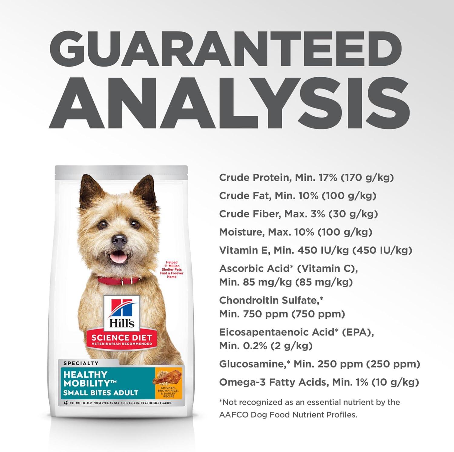 imageHills Science Diet Healthy Mobility Adult 16 Mobility Support Dry Dog Food Chicken Brown Rice amp Barley 30 lb BagChicken Brown Rice Barley