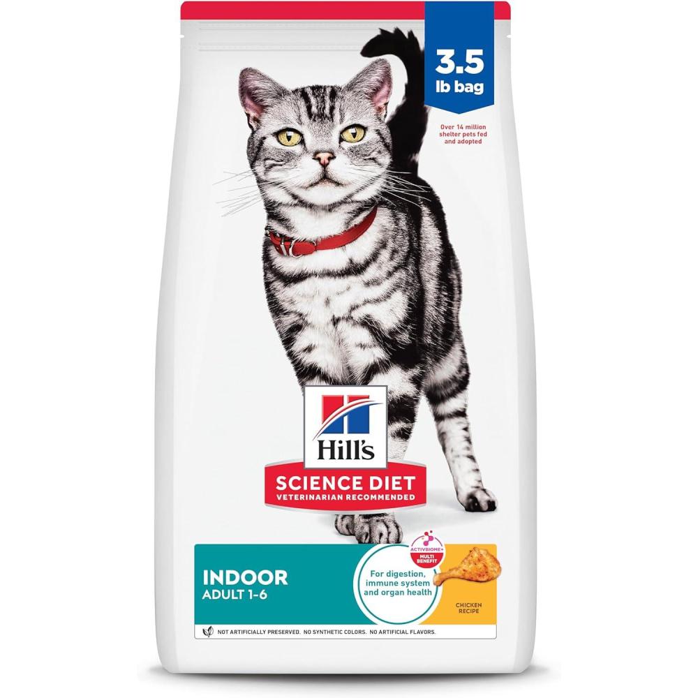 imageHills Science Diet Indoor Adult 16 Easy Litter Box Cleanup Dry Cat Food Chicken Recipe 155 lb BagChicken