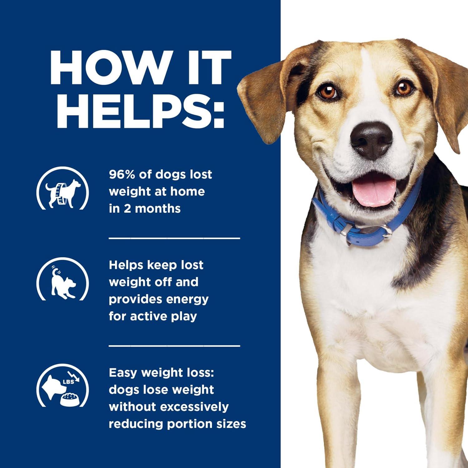 imageHills Prescription Diet Metabolic Weight Management Chicken Flavor Dry Dog Food Veterinary Diet 275 lb BagLamb Meal Rice