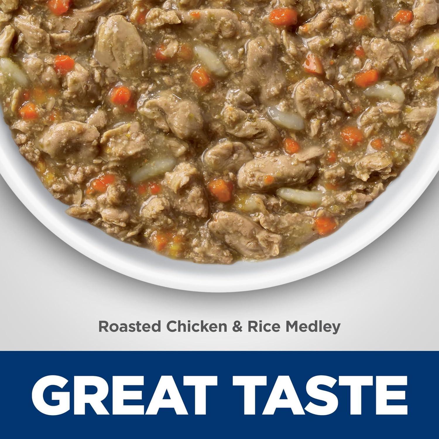 imageHills Science Diet Healthy Cuisine Adult 16 Great Taste Wet Cat Food Roasted chicken amp Rice Stew 28 oz Can Case of 24Roasted chicken Rice Stew