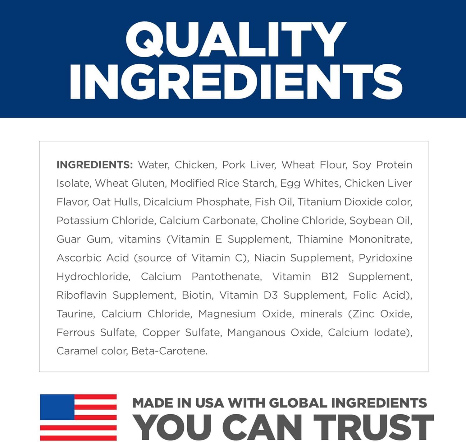 imageHills Science Diet Kitten Kitten Premium Nutrition Wet Cat Food Liver amp Chicken Minced 55 oz Can Case of 24Chicken Stew