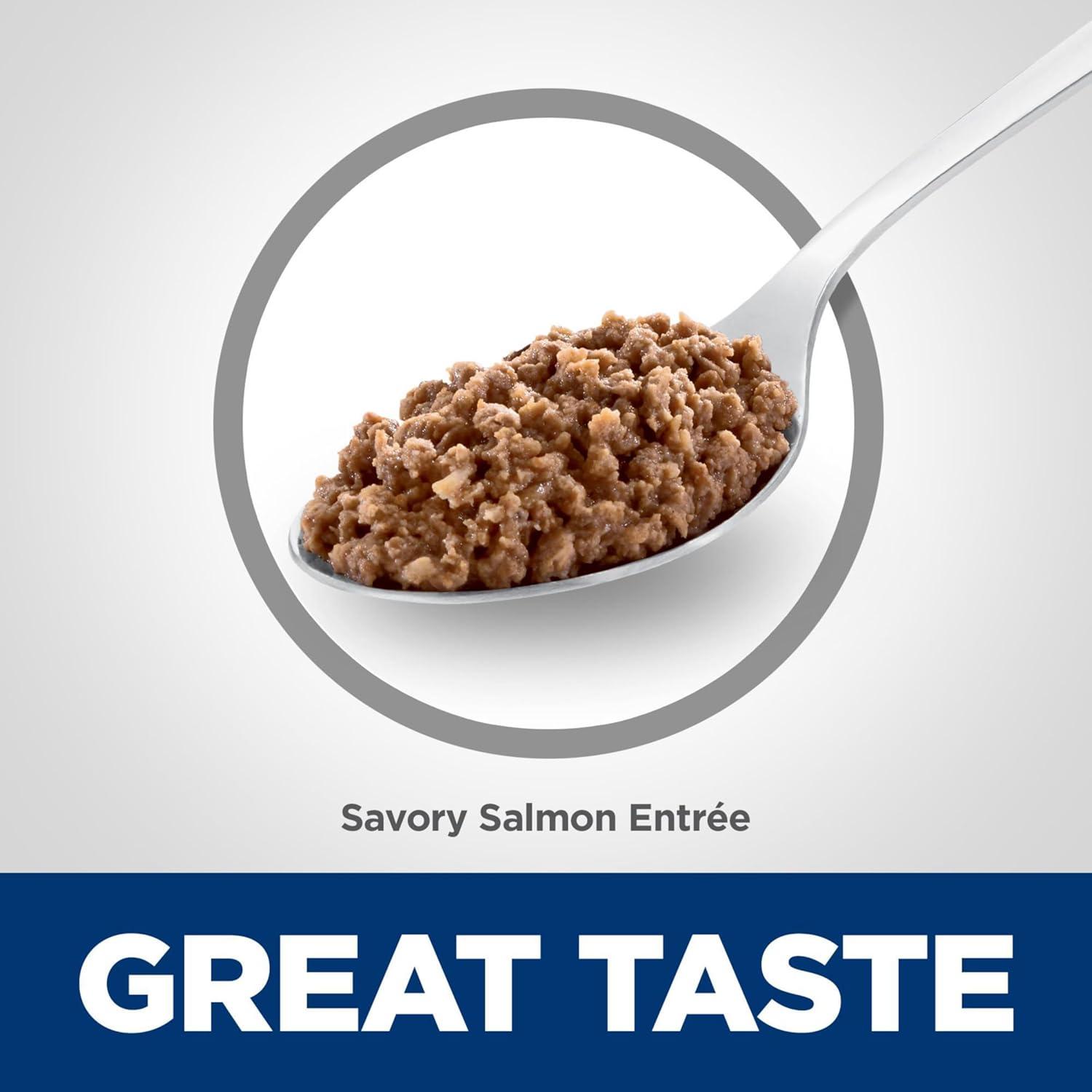 imageHills Science Diet Kitten Kitten Premium Nutrition Wet Cat Food Liver amp Chicken Minced 55 oz Can Case of 24Salmon Minced