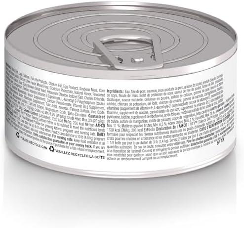 imageHills Science Diet Kitten Kitten Premium Nutrition Wet Cat Food Liver amp Chicken Minced 55 oz Can Case of 24Salmon Minced