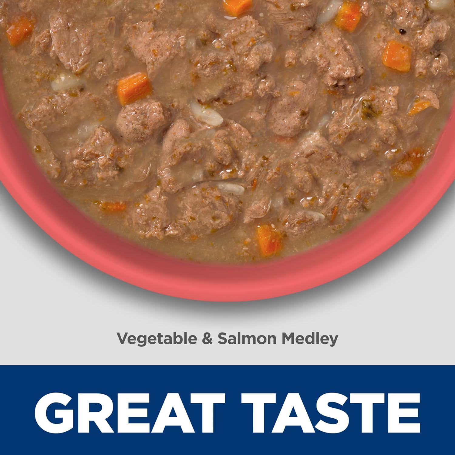 imageHills Science Diet Perfect Weight Adult 16 Weight Management Support Wet Cat Food Chicken amp Roasted Vegetables Stew 29 oz Can Case of 24Salmon Vegetables Stew