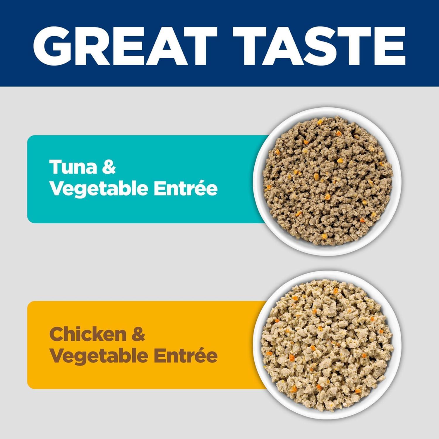 imageHills Science Diet Sensitive Stomach amp Skin Adult 16 Stomach amp Skin Sensitivity Support Wet Cat Food Salmon amp Vegetables Minced 29 oz Can Case of 24Variety Pack Chicken Tuna Minced