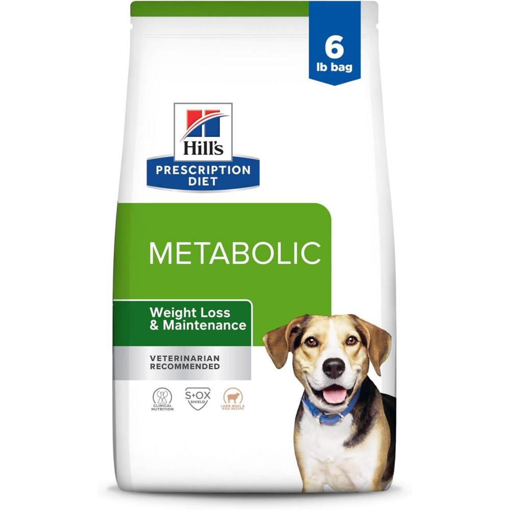 imageHills Prescription Diet Metabolic Weight Management Chicken Flavor Dry Dog Food Veterinary Diet 275 lb BagLamb Meal  Rice
