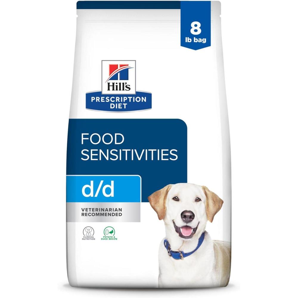 imageHills Prescription Diet dd SkinFood Sensitivities Grain Free Potato amp Salmon Flavor Dry Dog Food Veterinary Diet 25 lb BagPotato  Duck