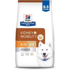 HILL’S PRESCRIPTION DIET ​Hill’s Prescription Diet k/d Kidney Care + j/d Joint Care Chicken Flavor Dry Dog Food, Veterinary Diet, 18.7 lb. Bag(Chicken)
