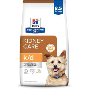 Hill’s Prescription Diet k/d Kidney Care with Chicken Dry Dog Food, Veterinary Diet, 27.5 lb. Bag(Lamb)