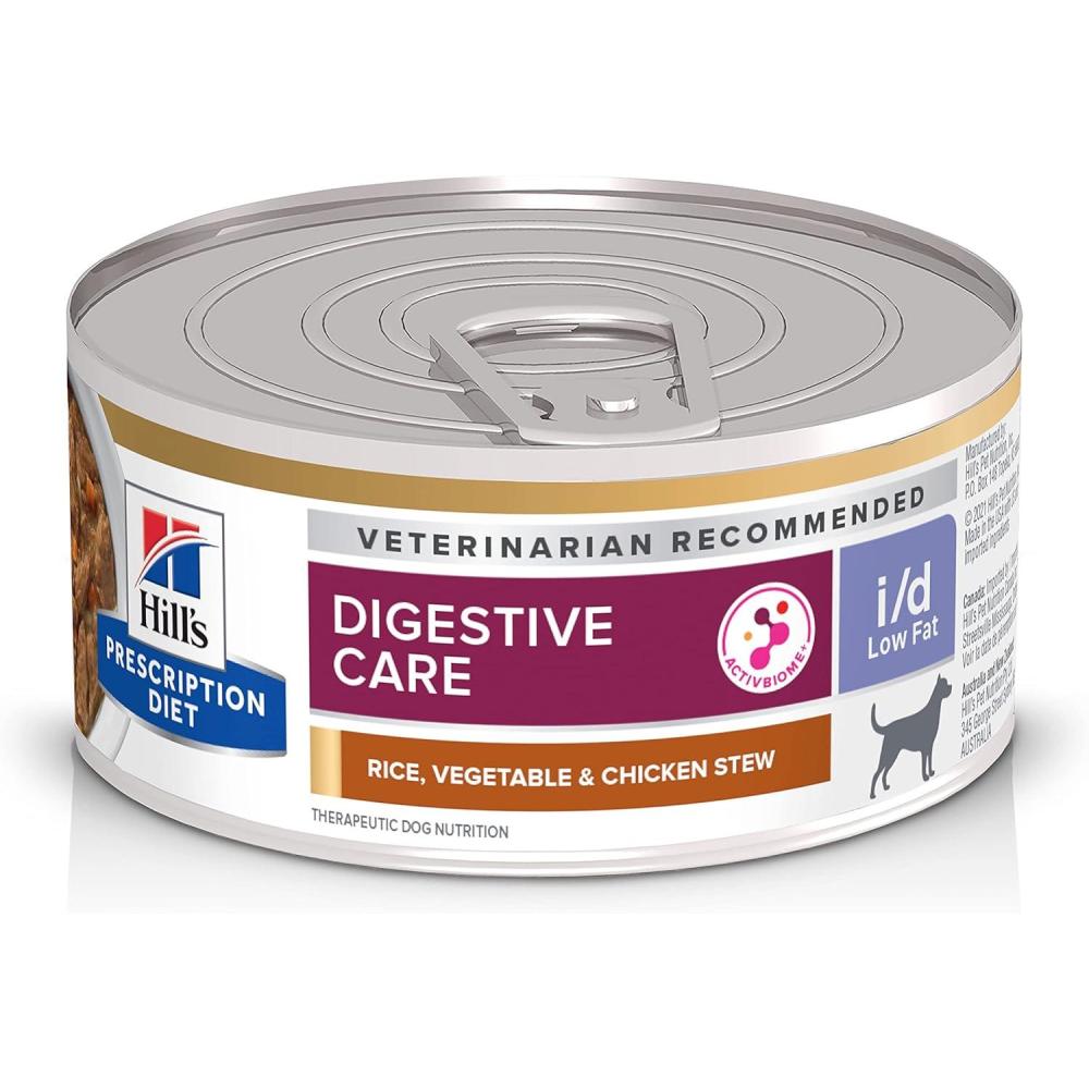 imageHills Prescription Diet id Low Fat Digestive Care Rice Vegetable amp Chicken Stew Wet Dog Food Veterinary Diet 55 oz Cans 24PackRice  Vegetable   Chicken Stew