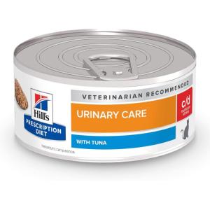 Hill’s Prescription Diet c/d Multicare Stress Wet Cat Food, Chicken, 5.5 oz. Cans, 24-Pack(Tuna)