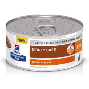 Hill’s Prescription Diet k/d Kidney Care with Tuna Wet Cat Food, Veterinary Diet, 5.5 oz. Cans, 24-Pack(Chicken)