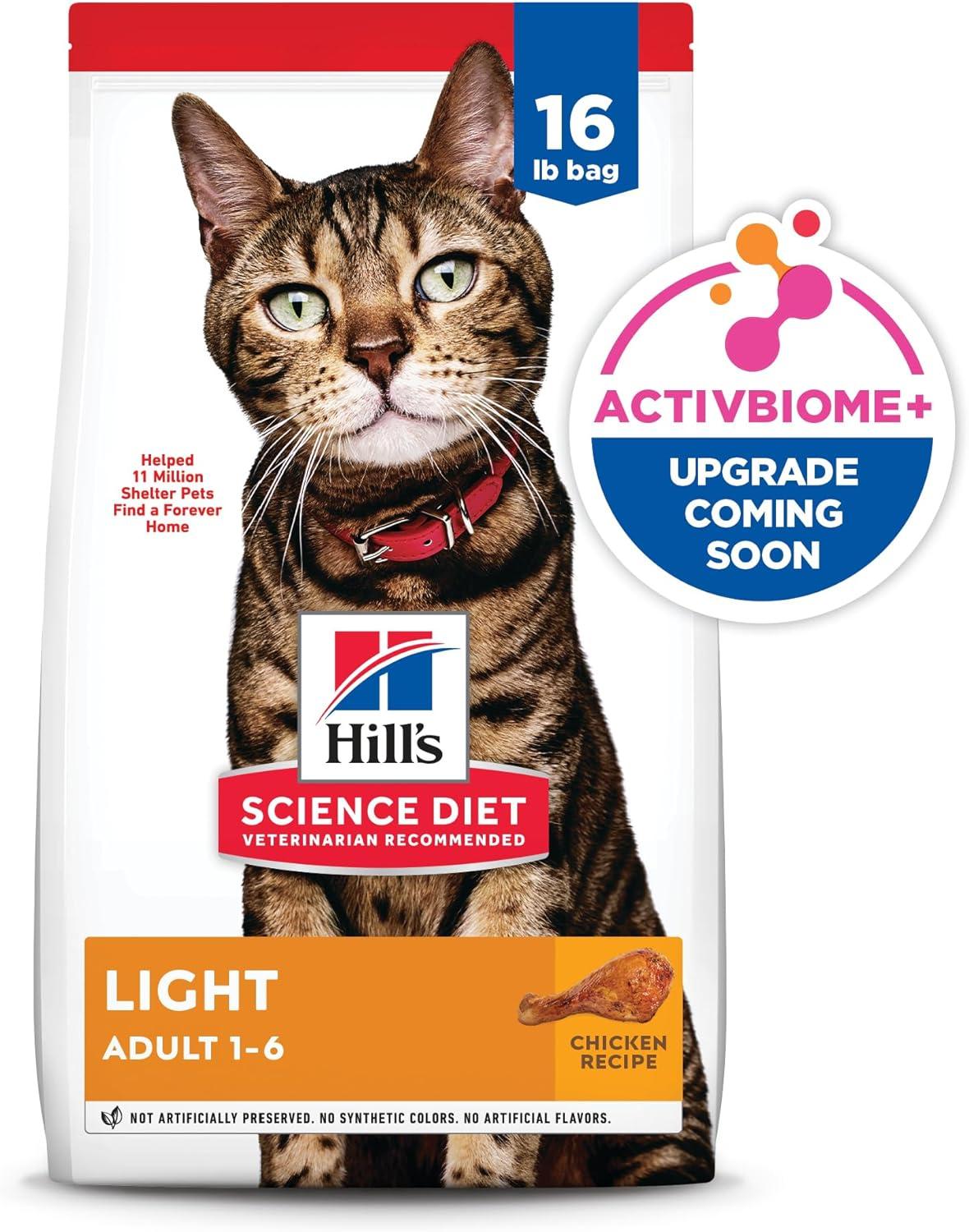 imageHills Science Diet Light Adult 16 Weight Management Support Dry Cat Food Chicken Recipe 7 lb BagChicken