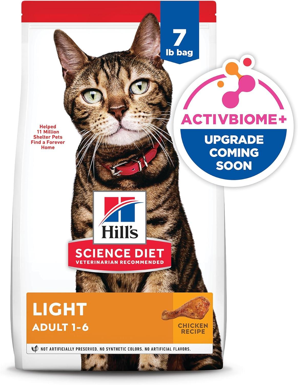 imageHills Science Diet Light Adult 16 Weight Management Support Dry Cat Food Chicken Recipe 7 lb BagChicken