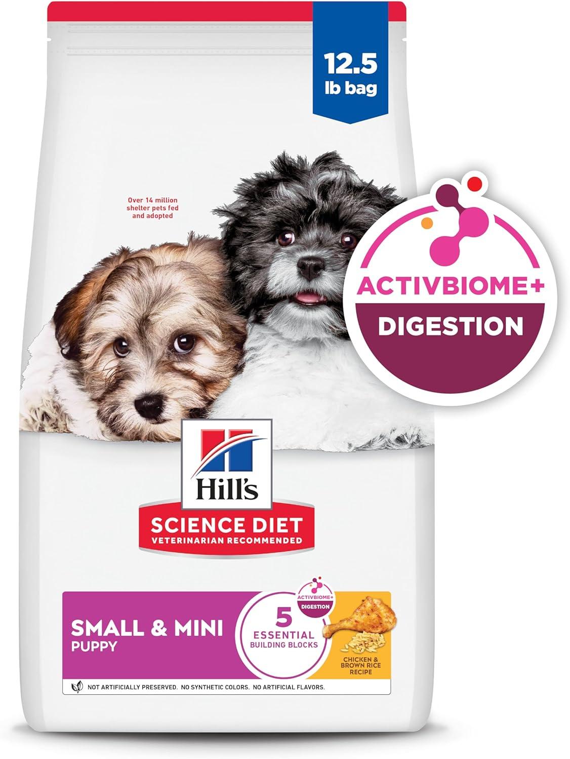 imageHills Science Diet Puppy Small amp Mini Breeds Dry Dog Food Chicken amp Brown Rice 45 lb BagChicken Brown Rice