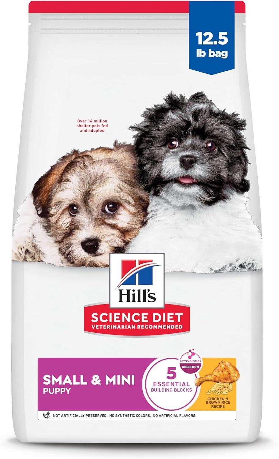 imageHills Science Diet Puppy Small amp Mini Breeds Dry Dog Food Chicken amp Brown Rice 45 lb BagChicken Brown Rice