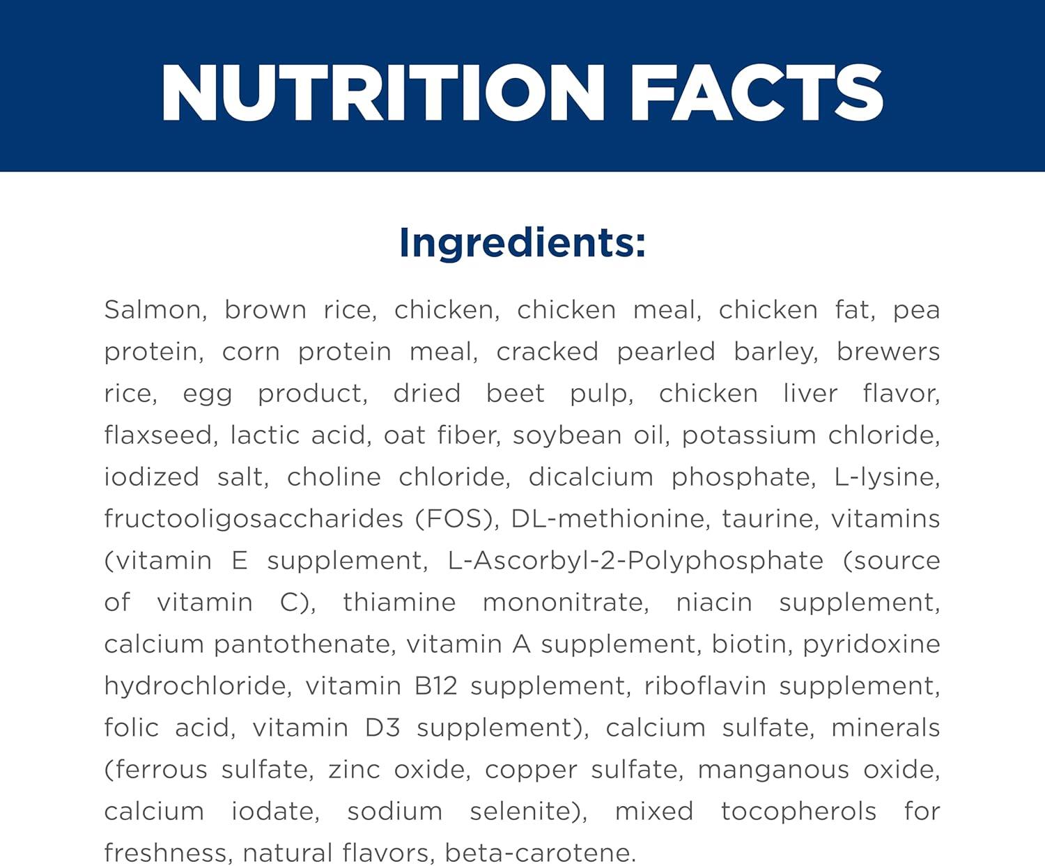 imageHills Science Diet Sensitive Stomach amp Skin Kitten Stomach amp Skin Sensitivity Support Dry Cat Food Salmon amp Brown Rice 6 lb BagSalmon Brown Rice