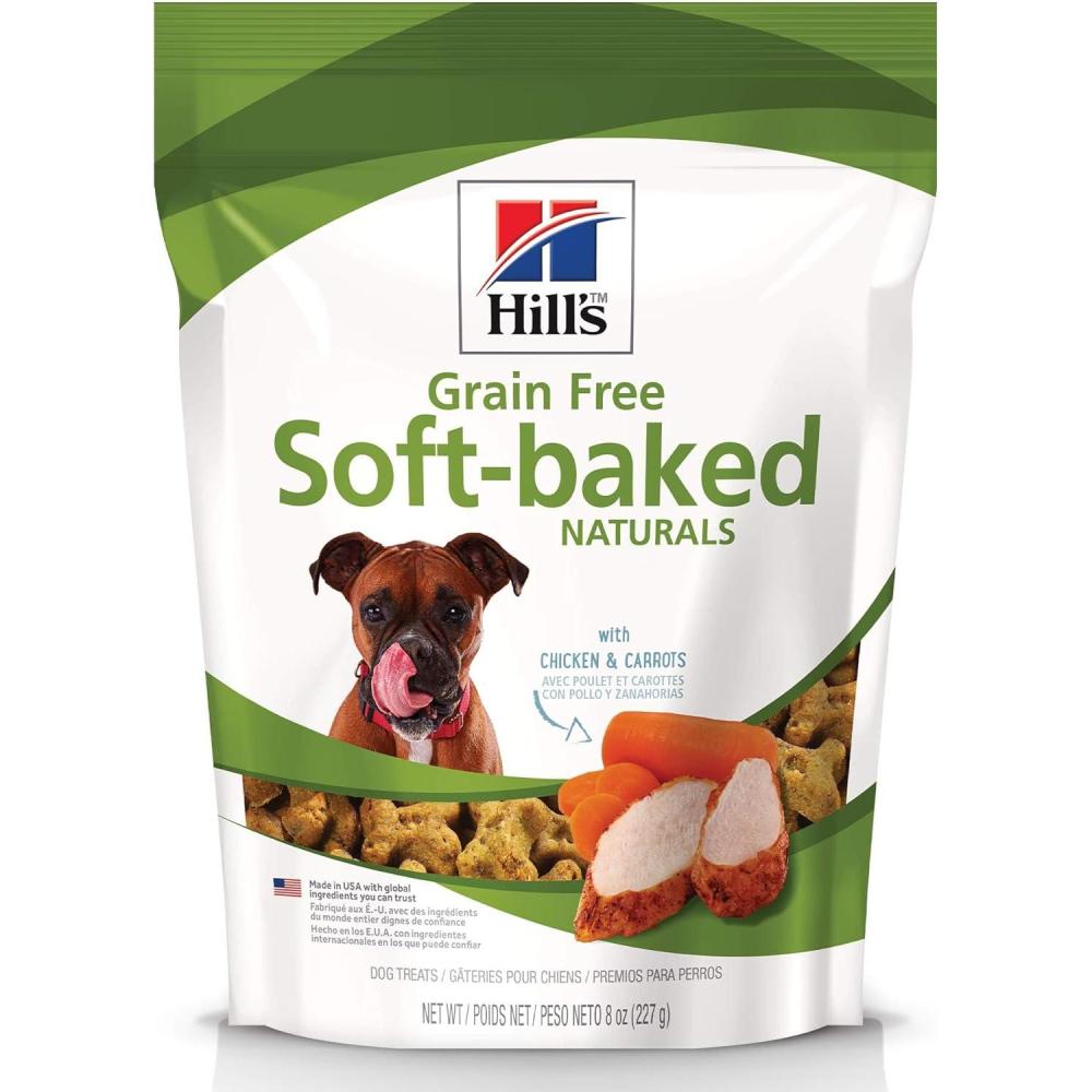 imageHills Grain Free Soft Baked Naturals All Life Stages Great Taste Dog Treats Beef amp Sweet Potato 8 oz BagChicken Carrots