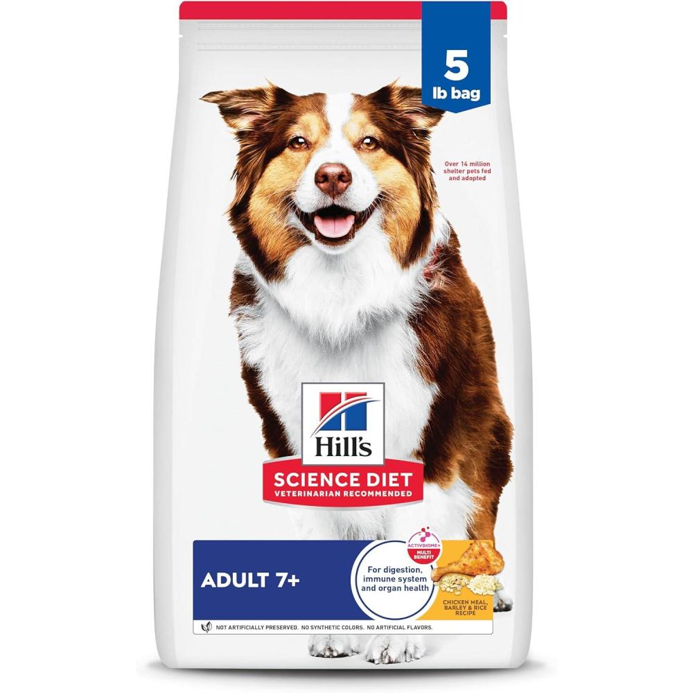 imageHills Science Diet Adult 7 Senior Adult 7 Premium Nutrition Dry Dog Food No Corn Wheat Soy Chicken amp Brown Rice 30 lb BagChicken