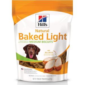 Hill’s Natural Baked Light Biscuits, All Life Stages, Great Taste, Mini Dog Treats, Chicken, 8 oz Bag(Chicken (medium & large breeds))
