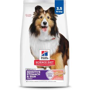 Hill’s Science Diet Adult 1-6 Sensitive Stomach & Skin Dry Dog Food, Salmon Recipe, 12 lb. Bag(Salmon)