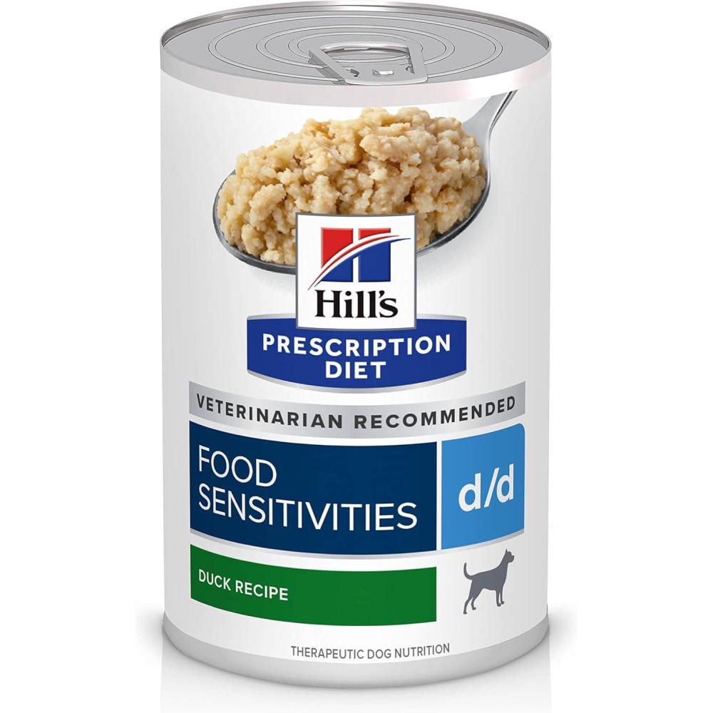 imageHills Prescription Diet zd Low Fat Dog Wet Food Hydrolyzed Soy Recipe 13 oz Cans 12PackDuck