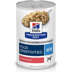 Hill’s Prescription Diet z/d Low Fat Dog Wet Food, Hydrolyzed Soy Recipe, 13 oz. Cans, 12-Pack(Salmon)