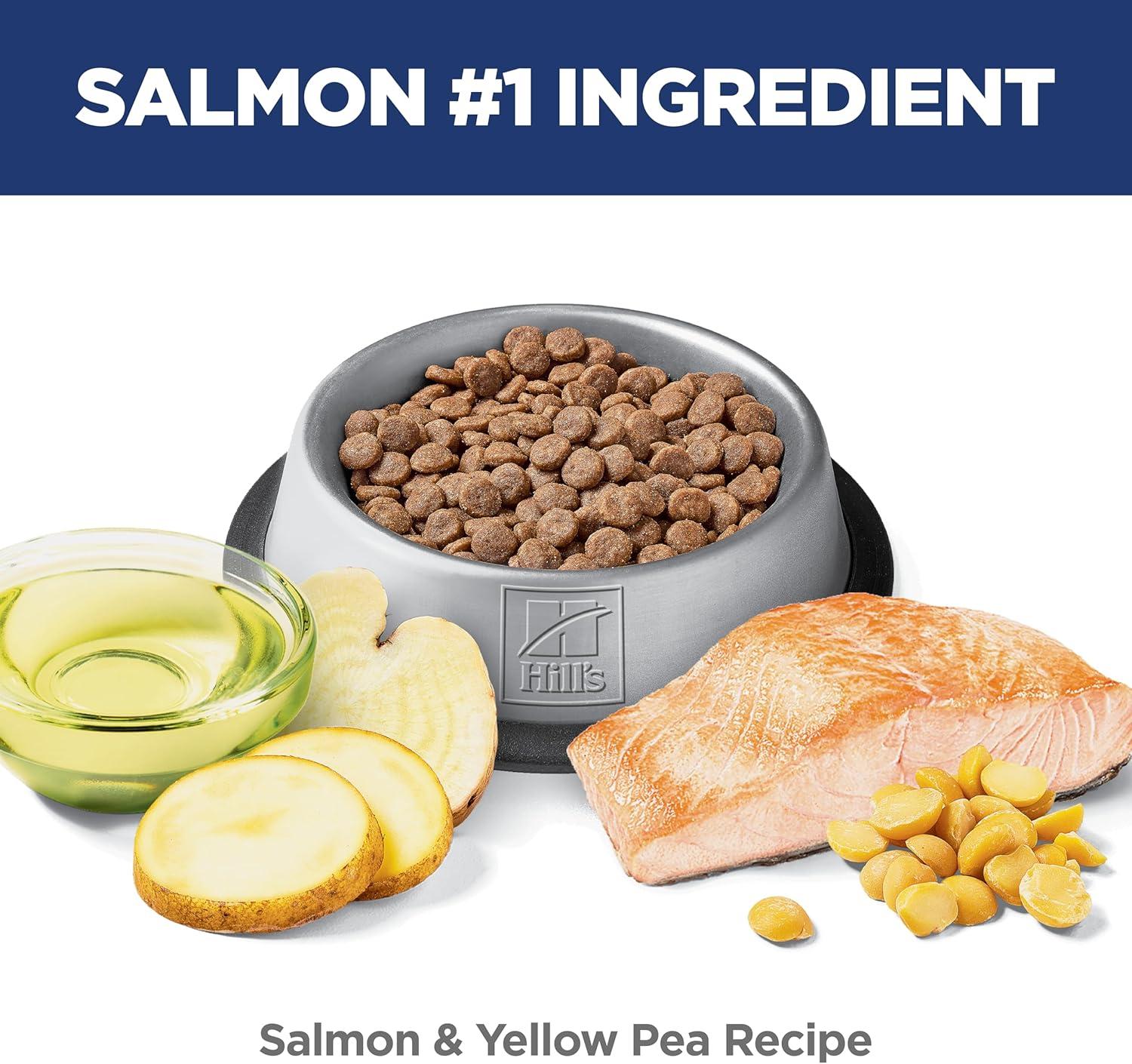 imageHills Science Diet Adult 16 Sensitive Stomach amp Skin Dry Cat Food Grain Free Salmon amp Yellow Peas 13 lb Bag Updated Formula