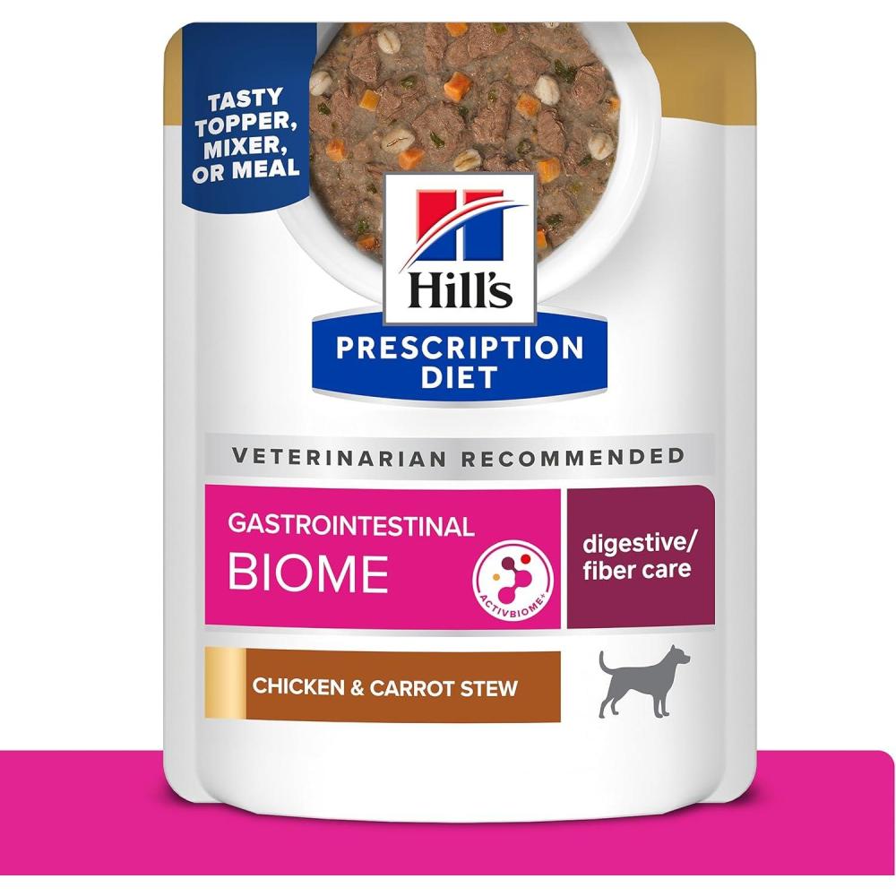 imageHills Prescription Diet Gastrointestinal Biome Chicken amp Carrot Stew Wet Dog Food 24 x 28 oz Pouches