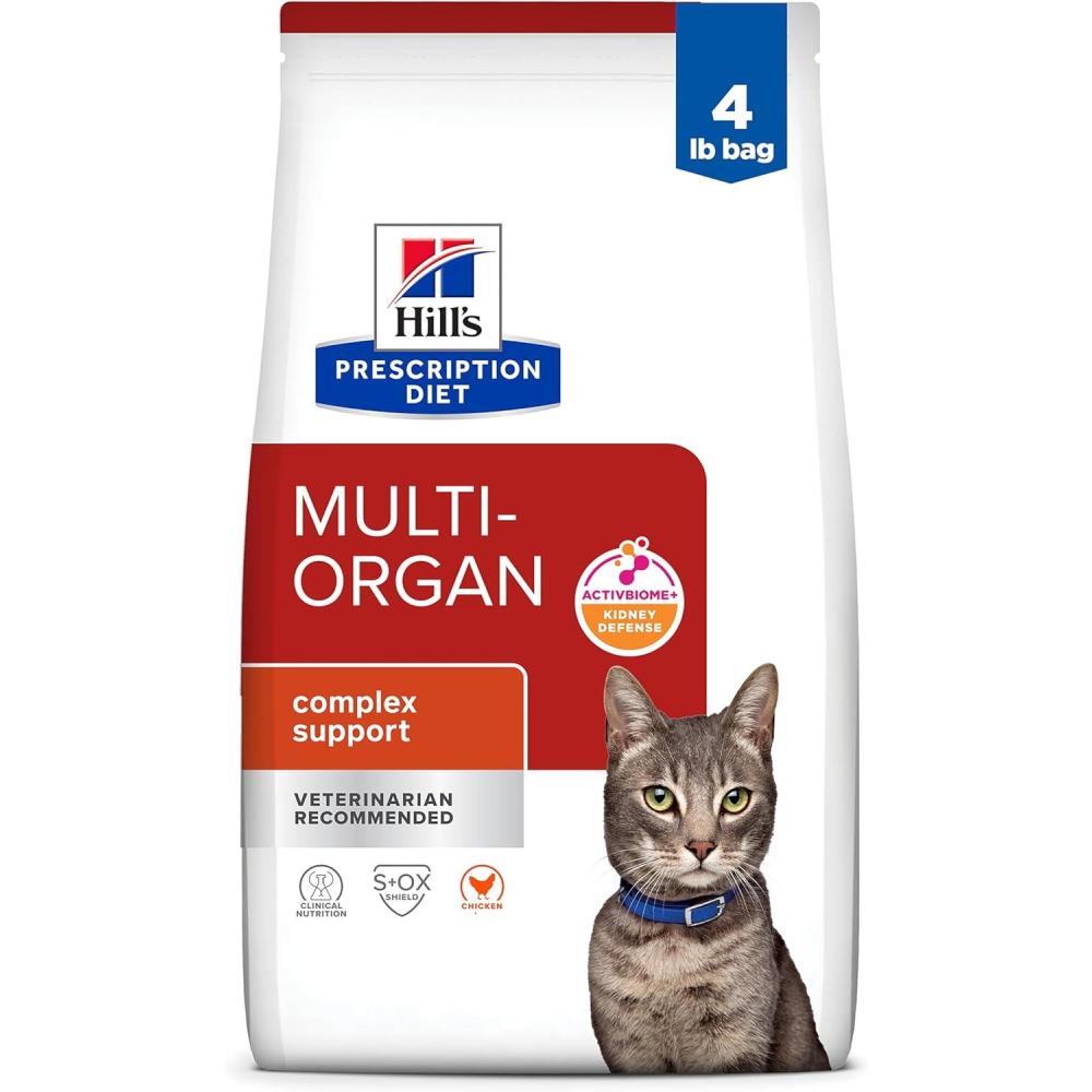 imageHills Prescription Diet MultiOrgan Support Chicken Dry Cat Food 4 lb Bag