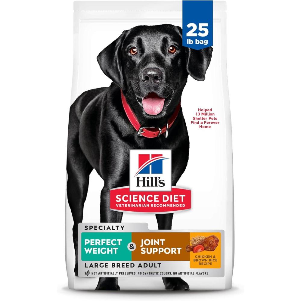 imageHills Science Diet Perfect Weight amp Joint Support Large Breed Adult Dry Dog Food 15Quality Protein for Weight Management amp Joint Support Chicken amp Brown Rice 25 lb Bag