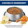 Hill’s Science Diet Perfect Weight, Adult 1-6, Small & Mini Breeds Weight Management Support, Dry Dog Food, Chicken Recipe, 12.5 lb Bag(Chicken)