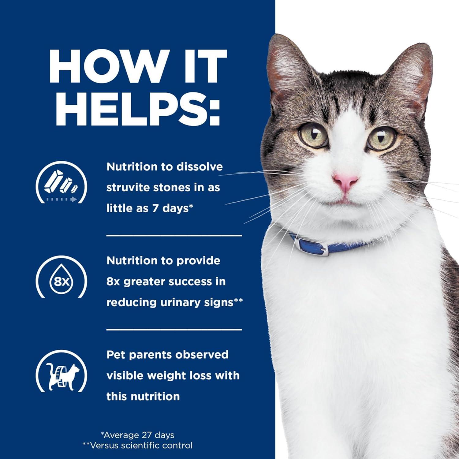 imageHills Prescription Diet cd Metabolic Urinary Weight Care Chicken Flavor Dry Cat Food Veterinary Diet 635 lb BagChicken