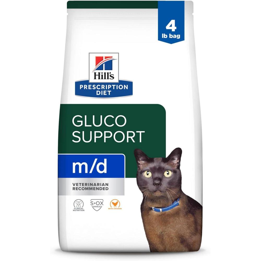 imageHills Prescription Diet md GlucoSupport Chicken Flavor Dry Cat Food Veterinary Diet 85 lb BagChicken